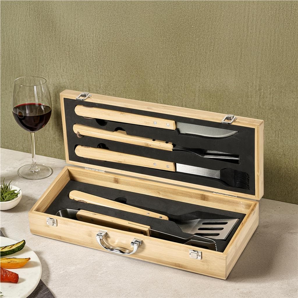 Okiyo Yakiniku Bamboo 5-Piece Braai Set 11