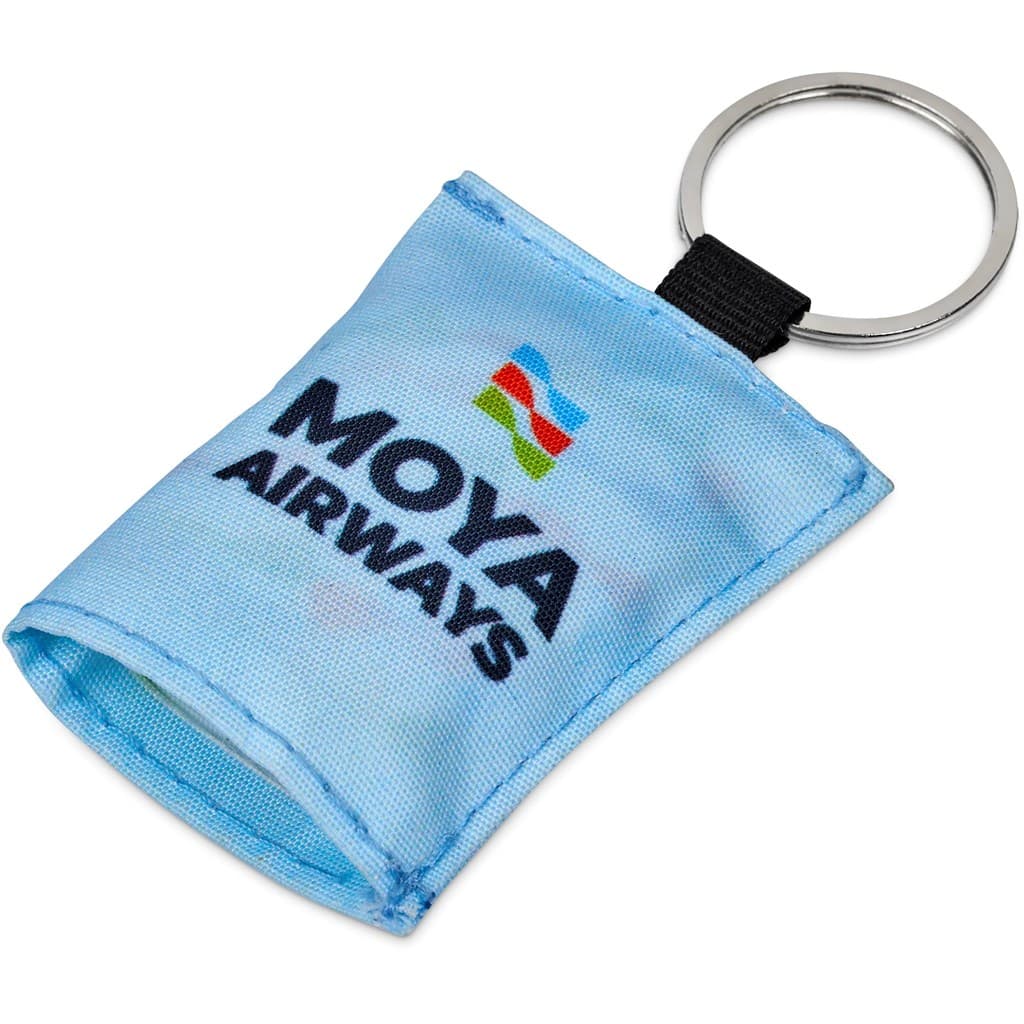 Hoppla Aquila Polyester Keyring Pouch with Cleaning Cloth 3