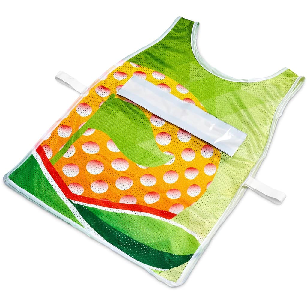 Hoppla Jackal Caddy Bib with PVC Name Sleeve-White 9