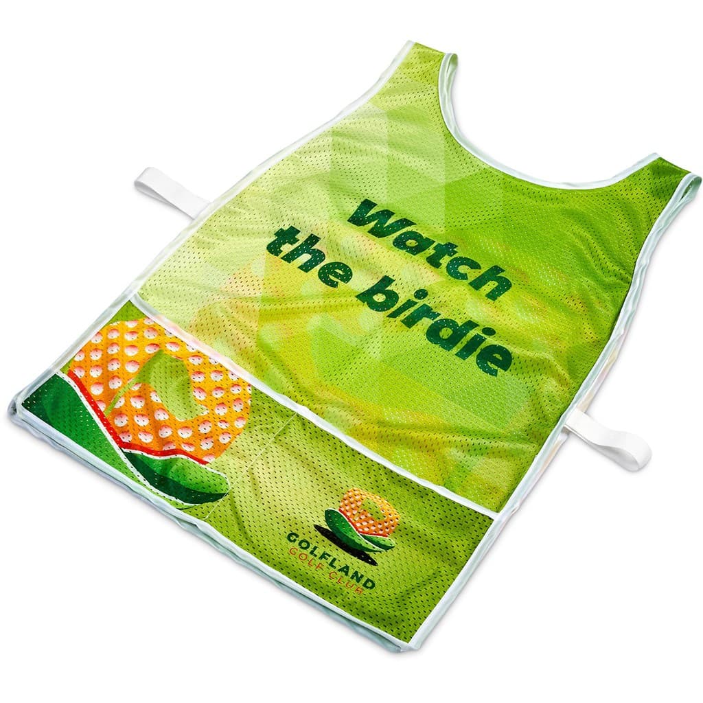 Hoppla Jackal Caddy Bib with PVC Name Sleeve-White 4