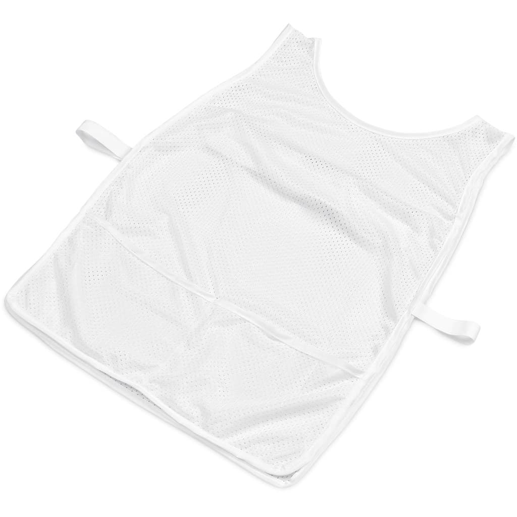 Hoppla Jackal Caddy Bib with PVC Name Sleeve-White 5
