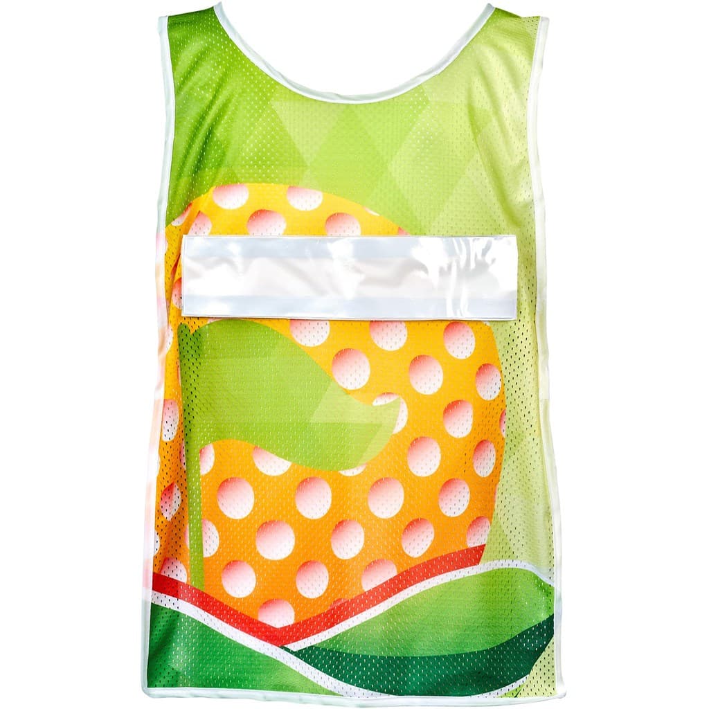 Hoppla Jackal Caddy Bib with PVC Name Sleeve-White 5