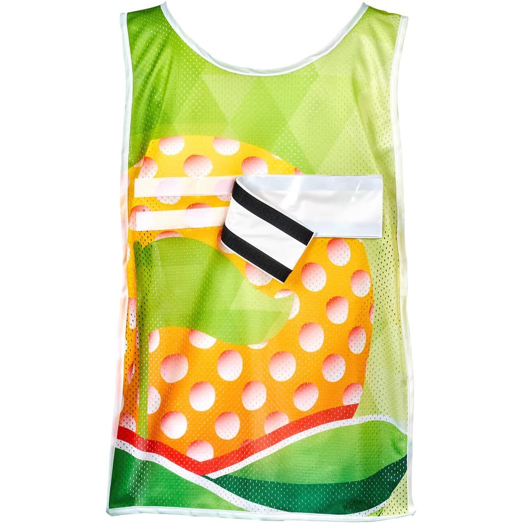 Hoppla Jackal Caddy Bib with PVC Name Sleeve-White 10