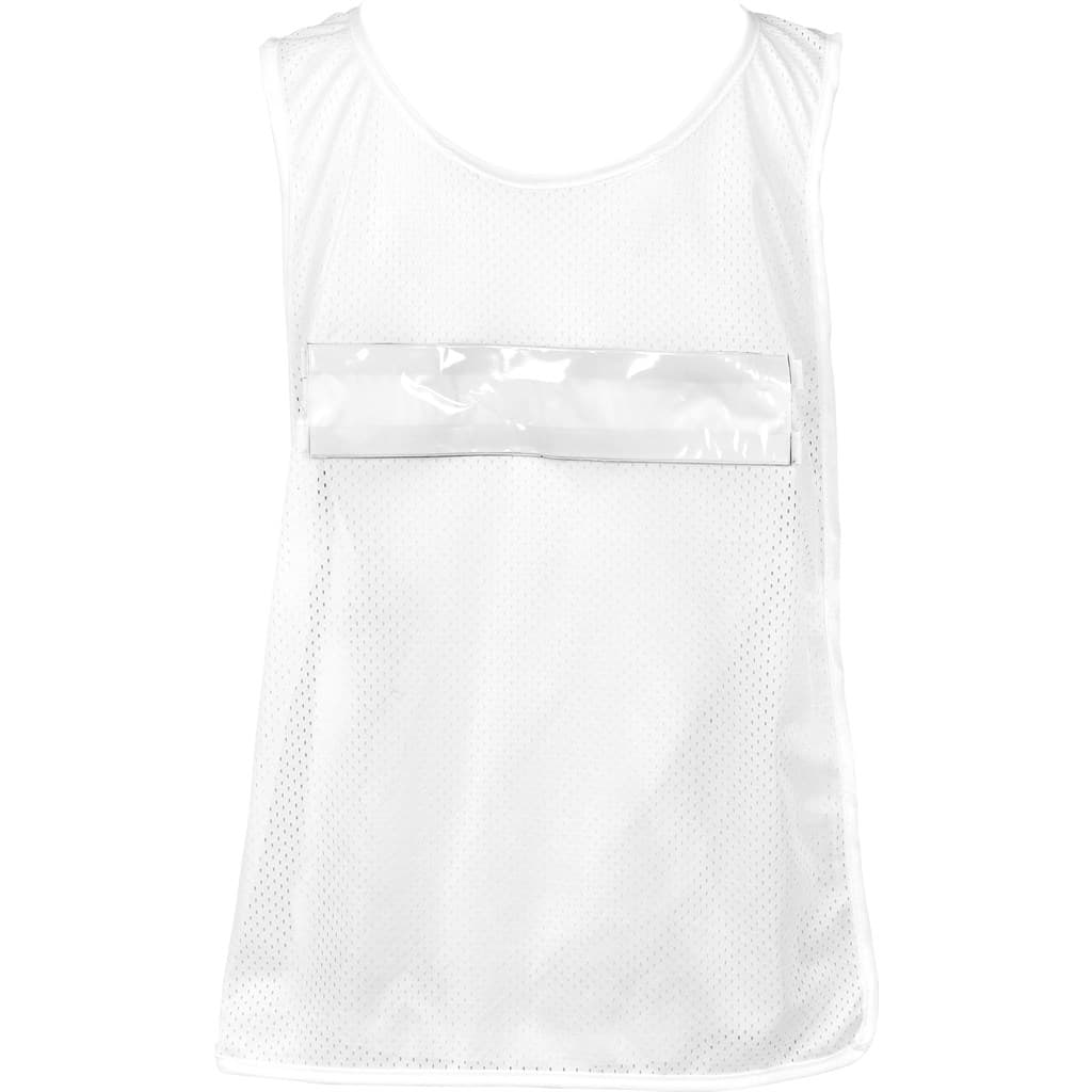 Hoppla Jackal Caddy Bib with PVC Name Sleeve-White 7