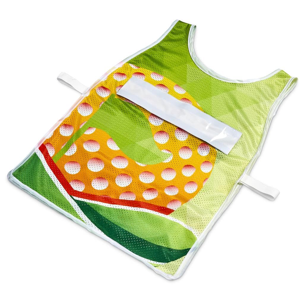 Hoppla Jackal Caddy Bib with PVC Name Sleeve-White 14