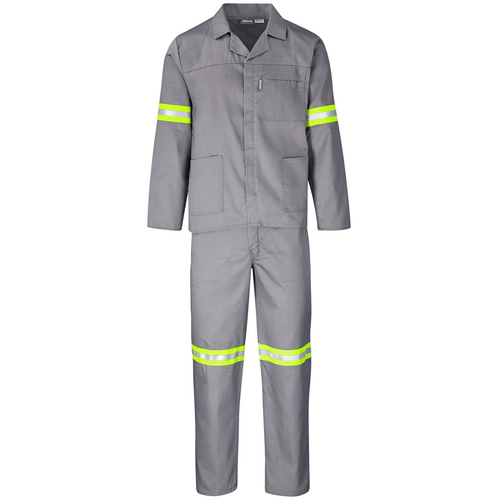 Trade Polycotton Conti Suit - Reflective Arms & Legs - Yellow Tape 24
