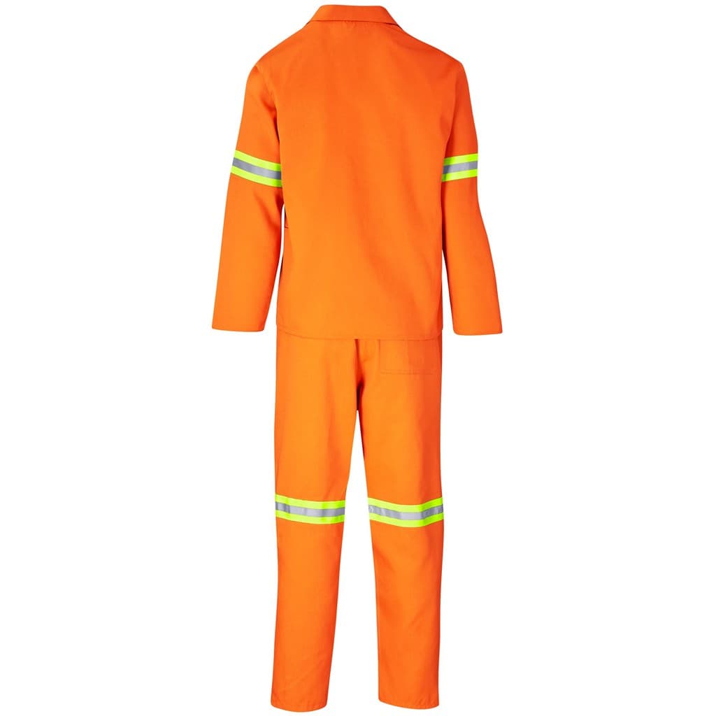 Trade Polycotton Conti Suit - Reflective Arms & Legs - Yellow Tape 35