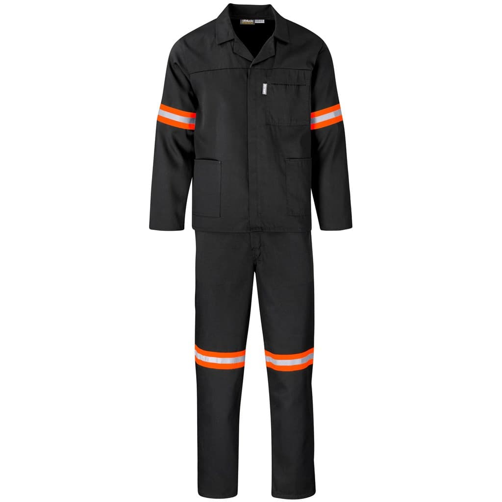 Trade Polycotton Conti Suit - Reflective Arms & Legs - Orange Tape 10