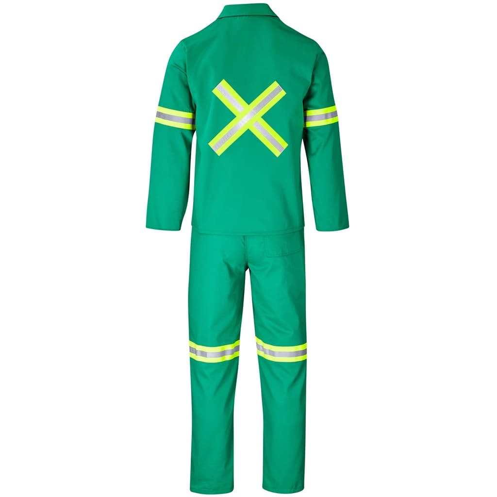 Trade Polycotton Conti Suit - Reflective Arms, Legs & Back - Yellow Tape 13