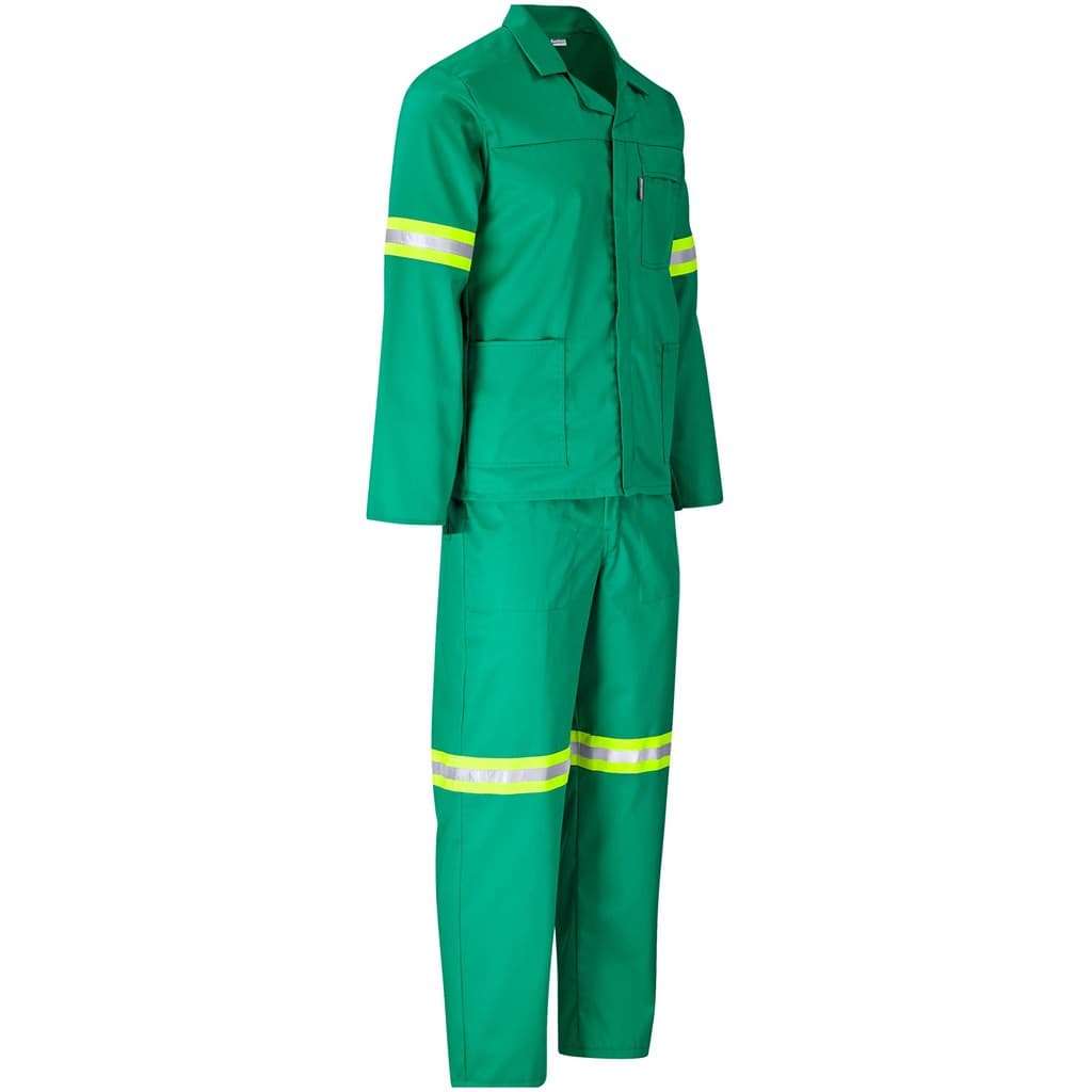 Trade Polycotton Conti Suit - Reflective Arms, Legs & Back - Yellow Tape 12