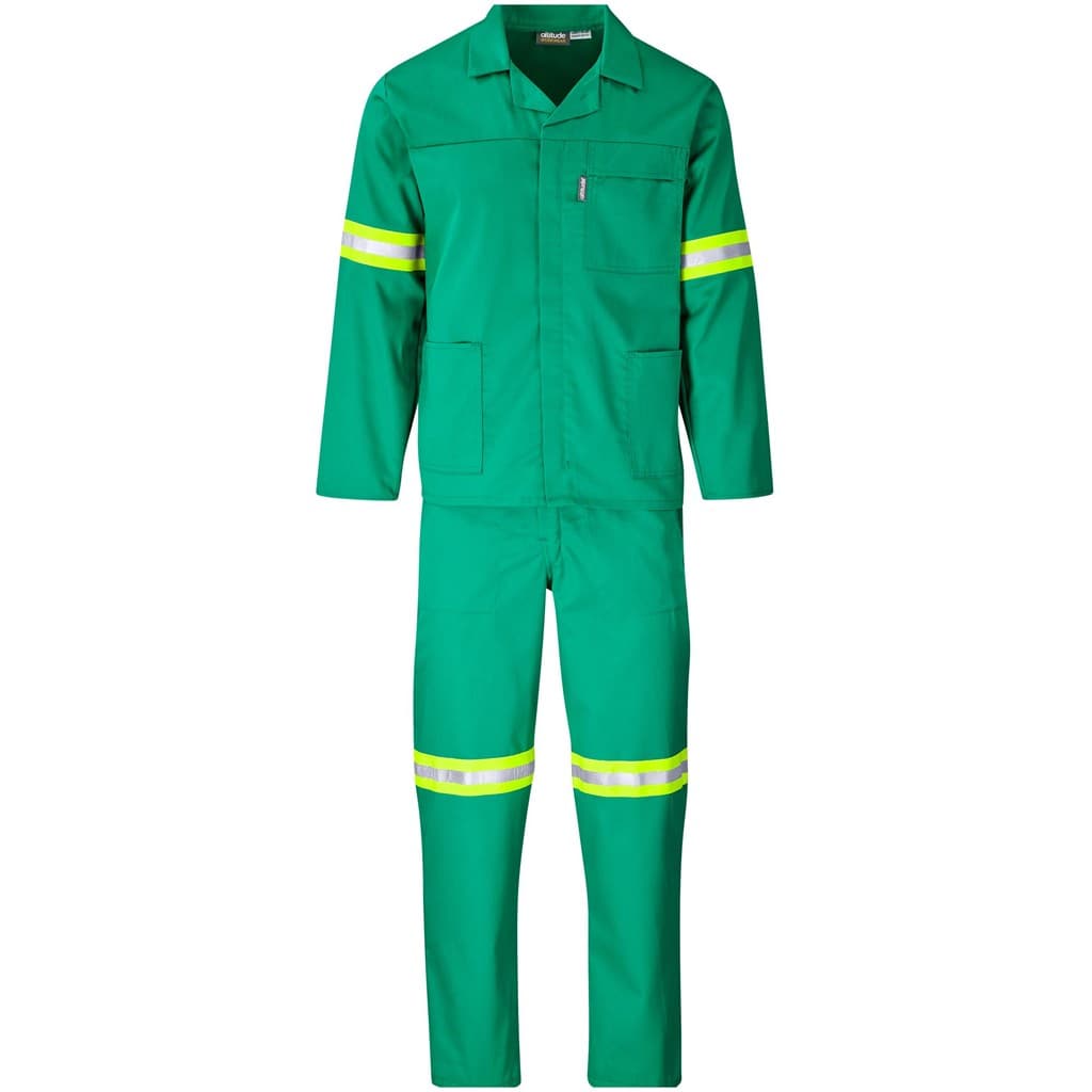Trade Polycotton Conti Suit - Reflective Arms, Legs & Back - Yellow Tape 11