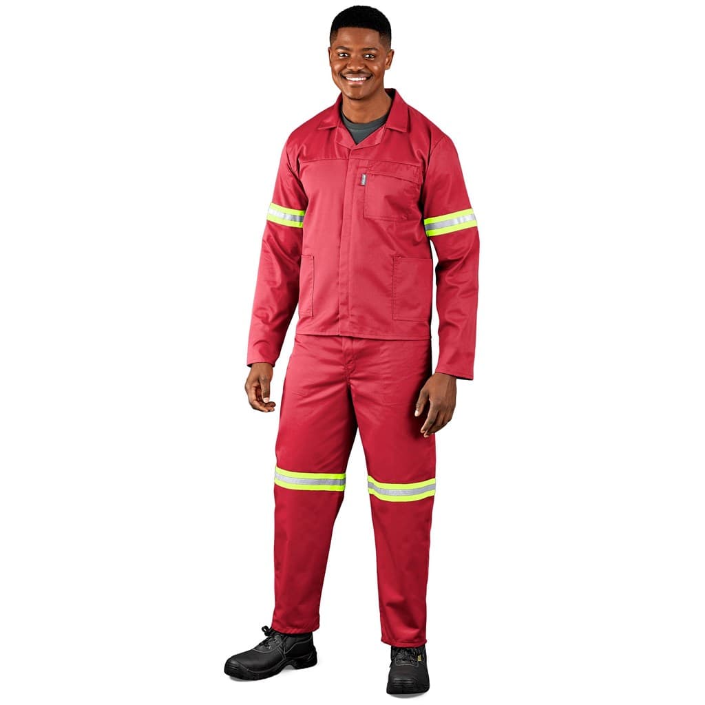 Trade Polycotton Conti Suit - Reflective Arms, Legs & Back - Yellow Tape 3