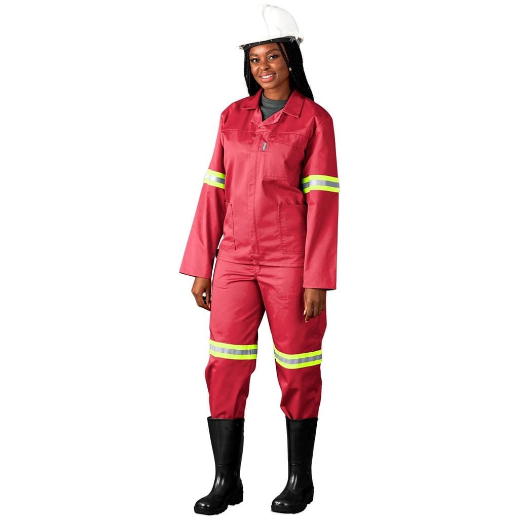 Trade Polycotton Conti Suit - Reflective Arms, Legs & Back - Yellow Tape 4