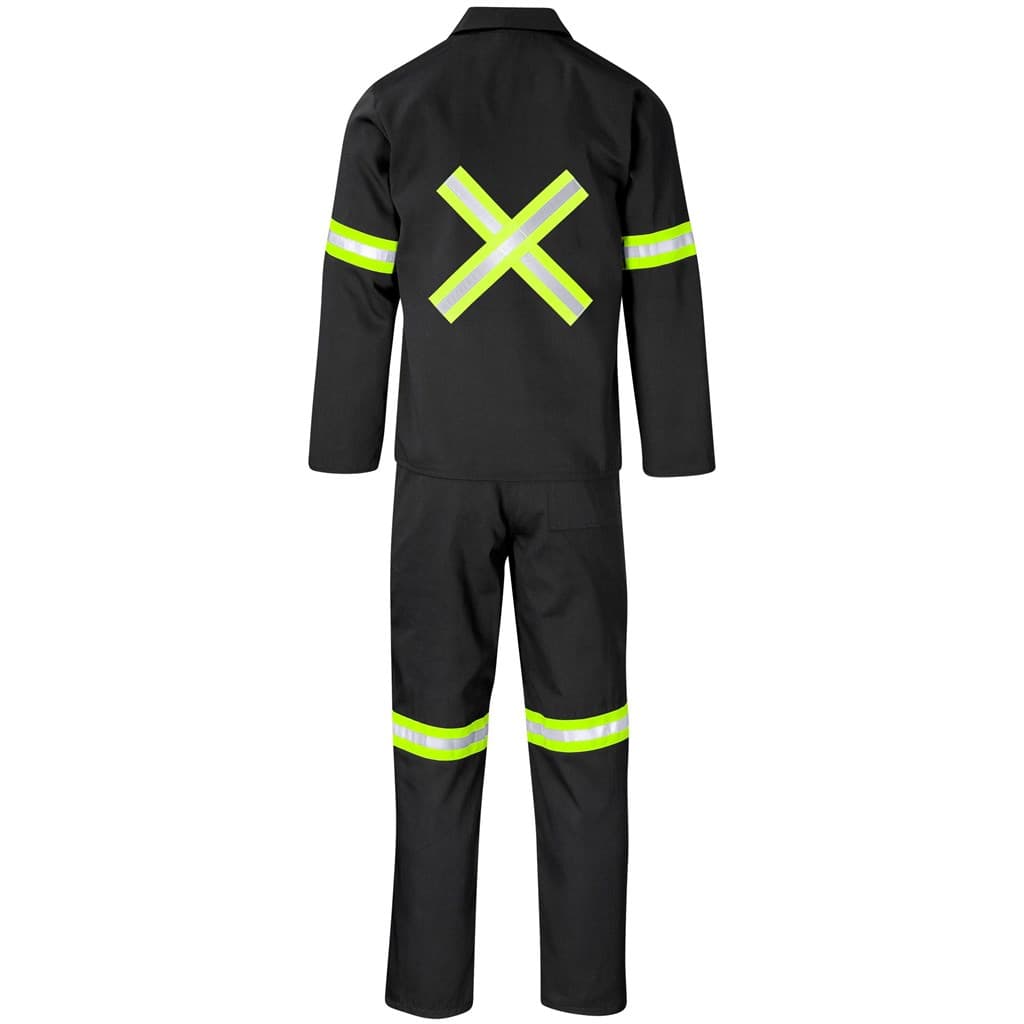 Trade Polycotton Conti Suit - Reflective Arms, Legs & Back - Yellow Tape 9
