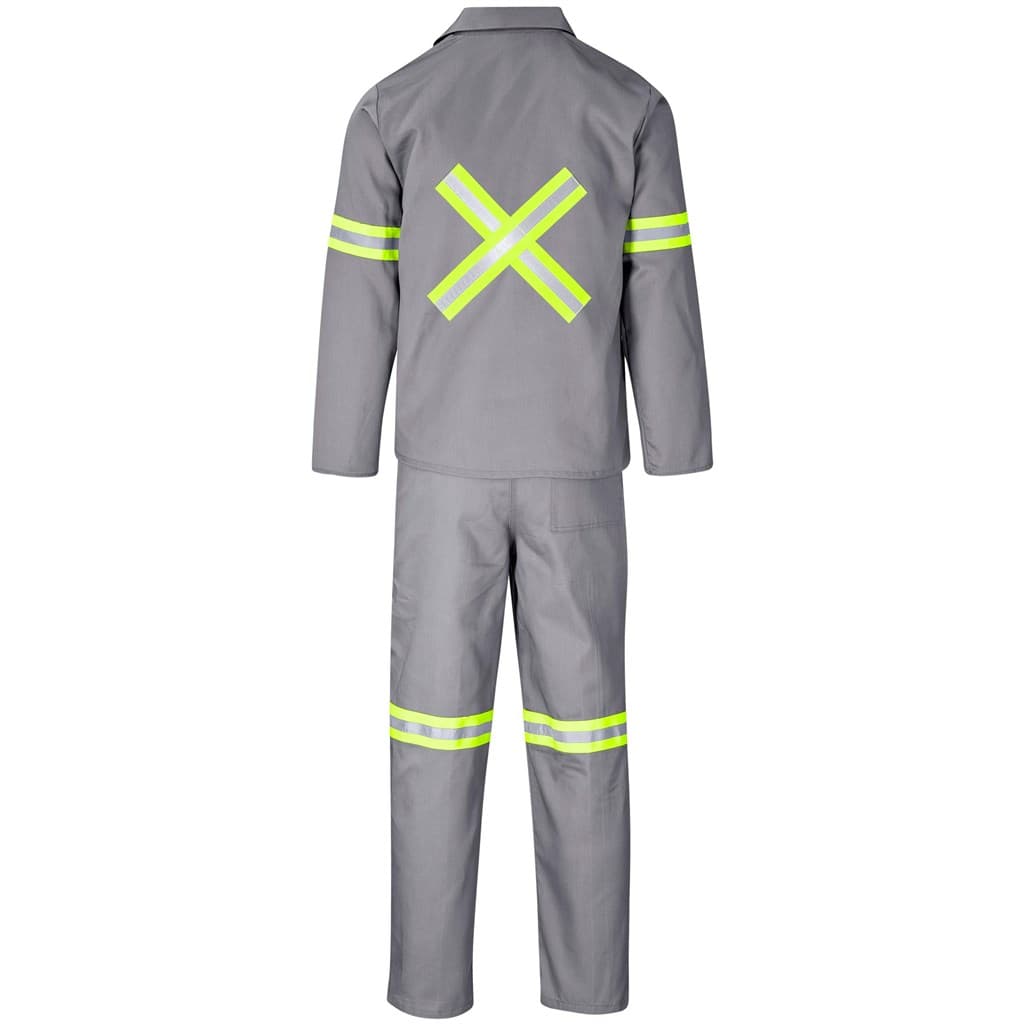 Trade Polycotton Conti Suit - Reflective Arms, Legs & Back - Yellow Tape 15