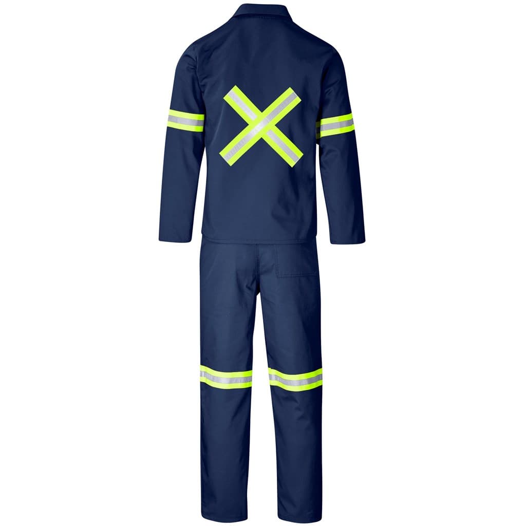 Trade Polycotton Conti Suit - Reflective Arms, Legs & Back - Yellow Tape 21