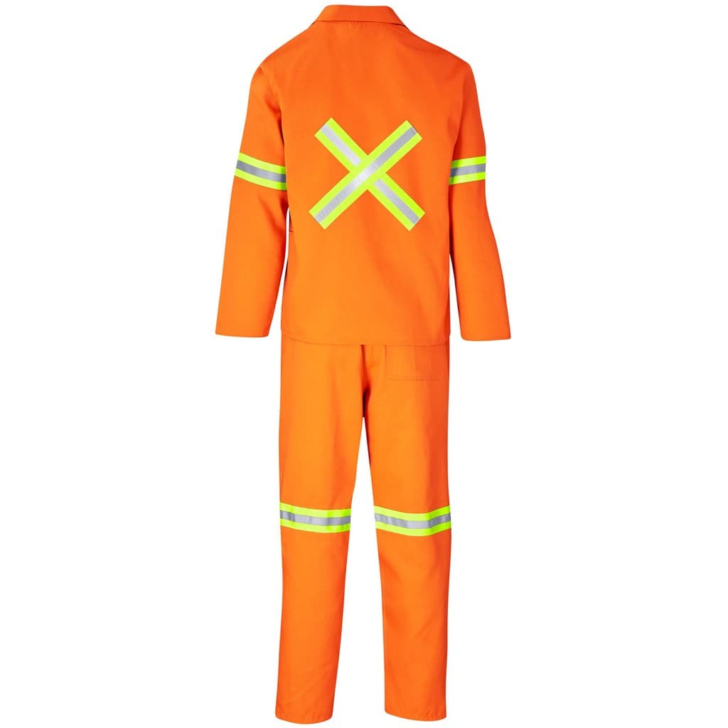 Trade Polycotton Conti Suit - Reflective Arms, Legs & Back - Yellow Tape 25