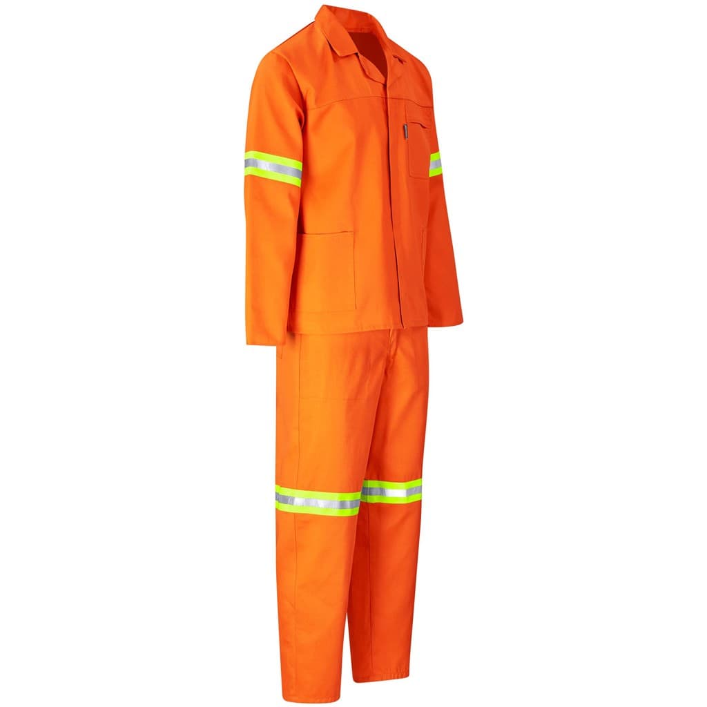 Trade Polycotton Conti Suit - Reflective Arms, Legs & Back - Yellow Tape 24