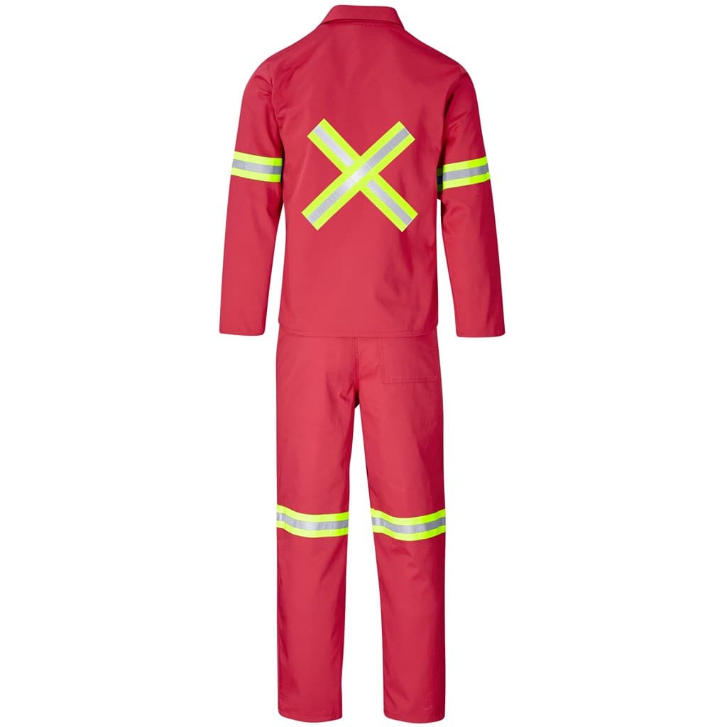 Trade Polycotton Conti Suit - Reflective Arms, Legs & Back - Yellow Tape 27