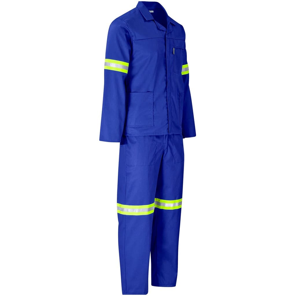 Trade Polycotton Conti Suit - Reflective Arms, Legs & Back - Yellow Tape 30