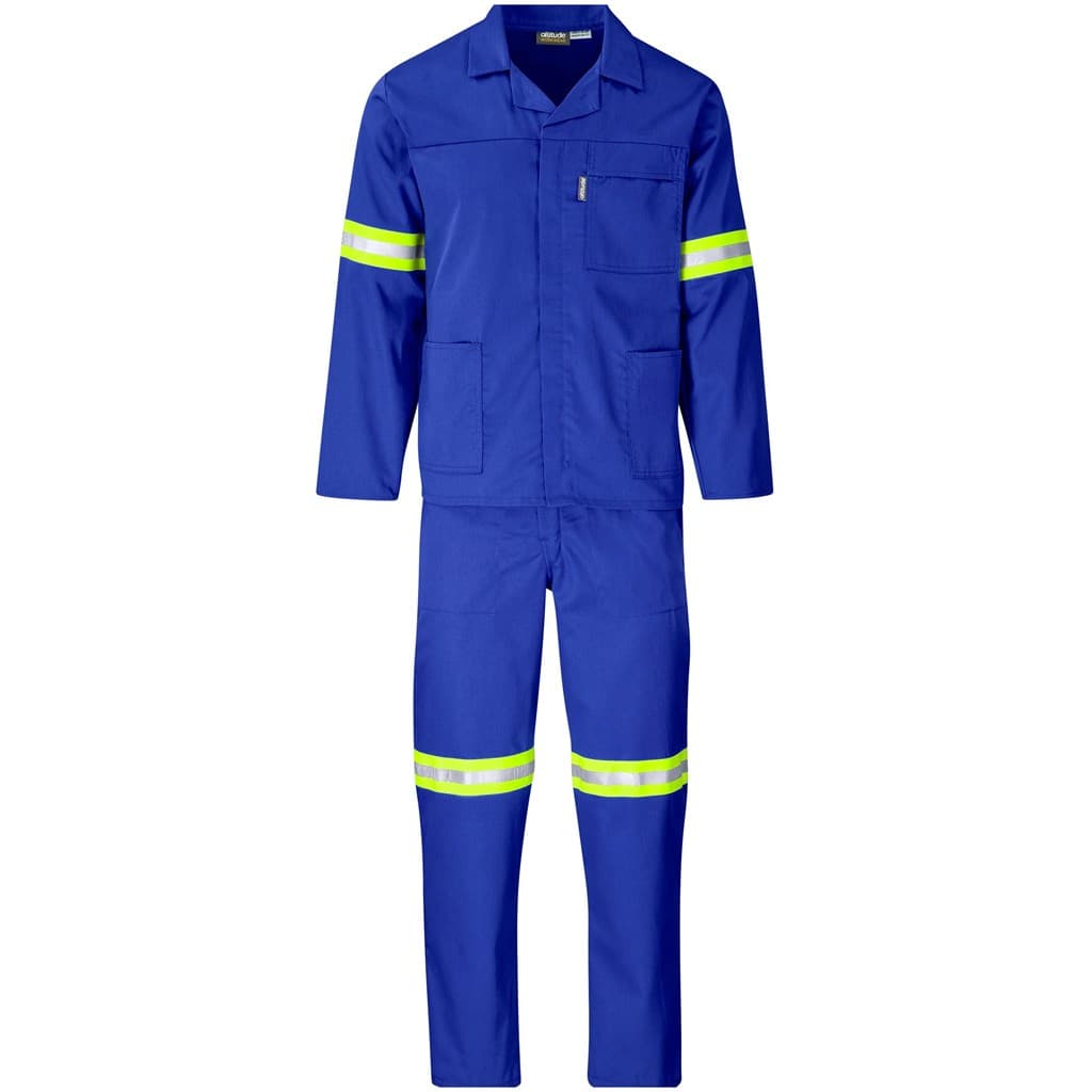 Trade Polycotton Conti Suit - Reflective Arms, Legs & Back - Yellow Tape 29