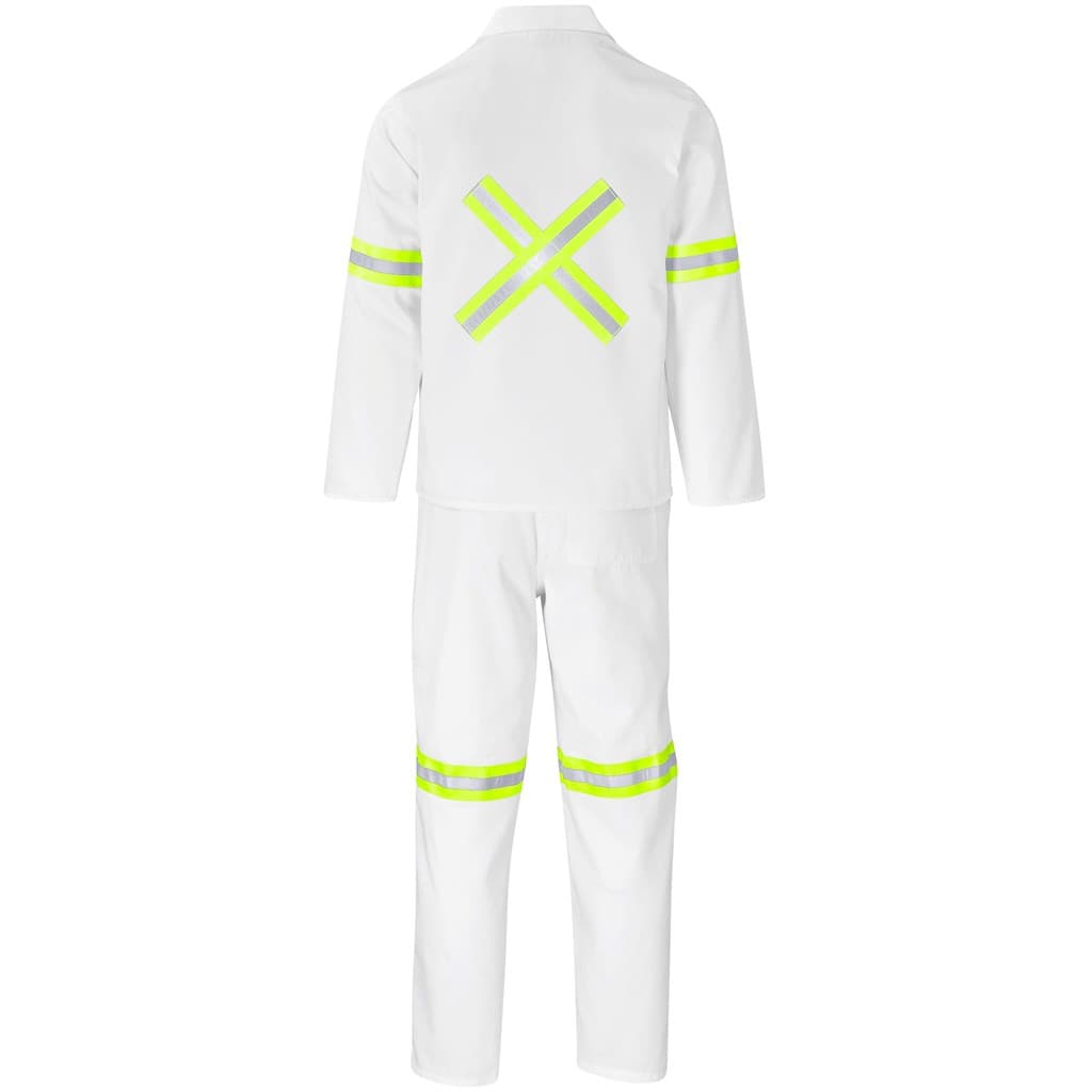 Trade Polycotton Conti Suit - Reflective Arms, Legs & Back - Yellow Tape 33