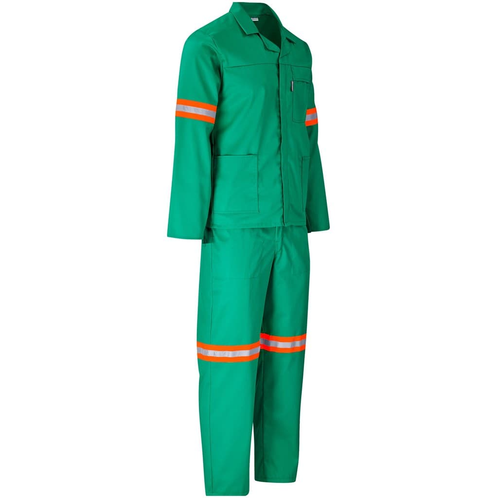 Trade Polycotton Conti - Suit Reflective Arms, Legs & Back - Orange Tape 12