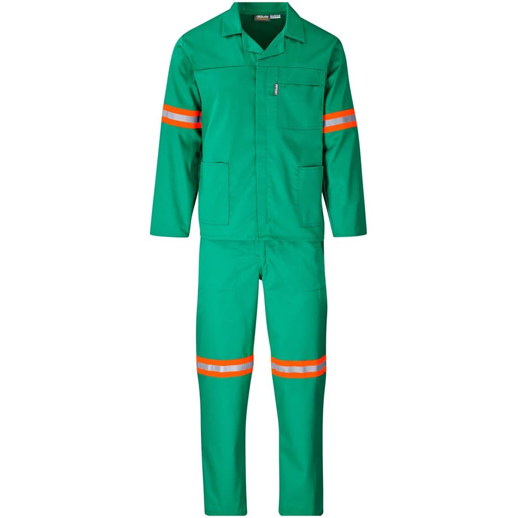 Trade Polycotton Conti - Suit Reflective Arms, Legs & Back - Orange Tape 10