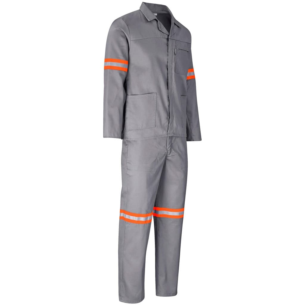 Trade Polycotton Conti - Suit Reflective Arms, Legs & Back - Orange Tape 15
