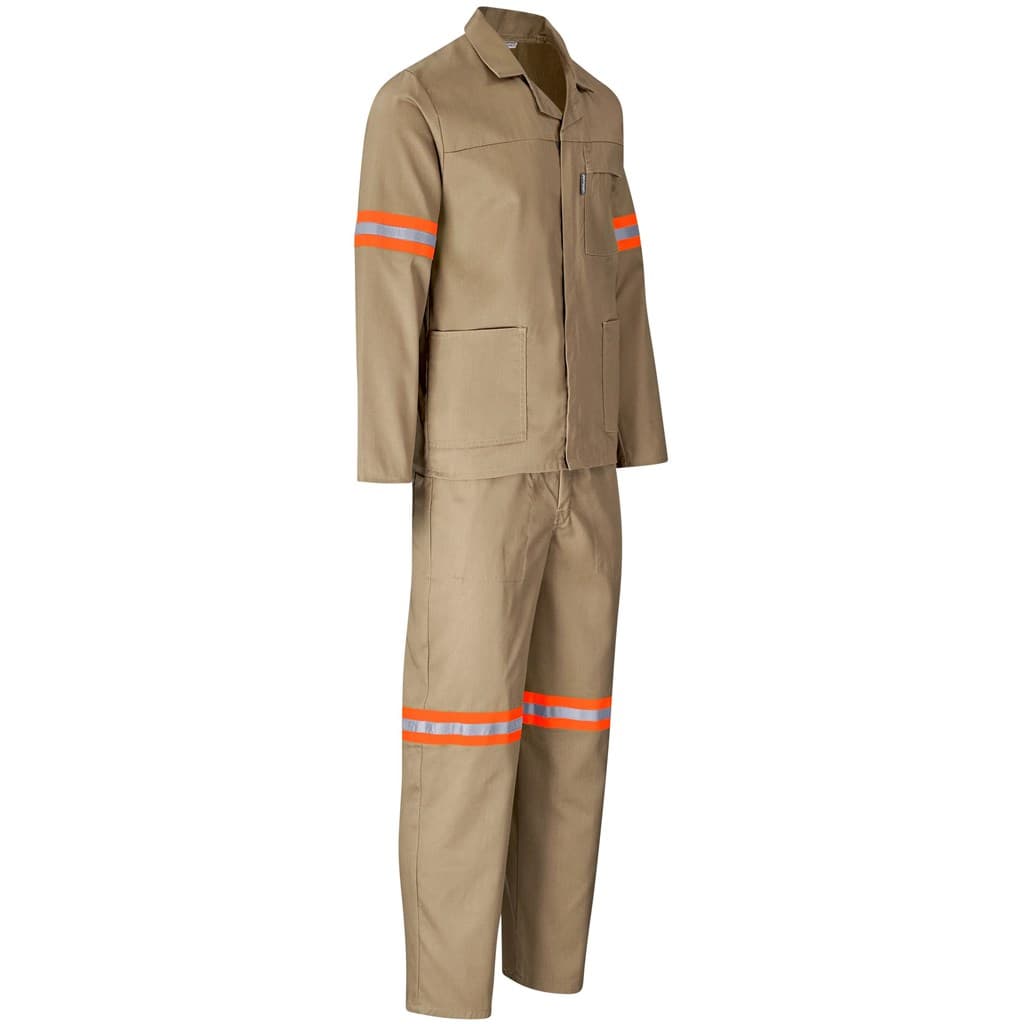 Trade Polycotton Conti - Suit Reflective Arms, Legs & Back - Orange Tape 17
