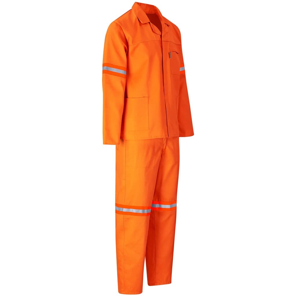 Trade Polycotton Conti - Suit Reflective Arms, Legs & Back - Orange Tape 23