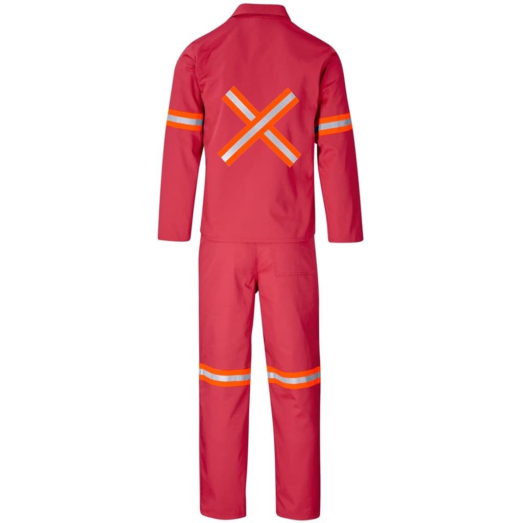 Trade Polycotton Conti - Suit Reflective Arms, Legs & Back - Orange Tape 26