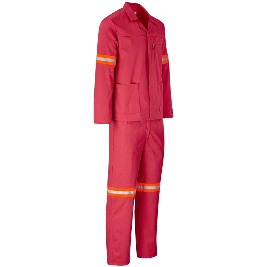 Trade Polycotton Conti - Suit Reflective Arms, Legs & Back - Orange Tape 27