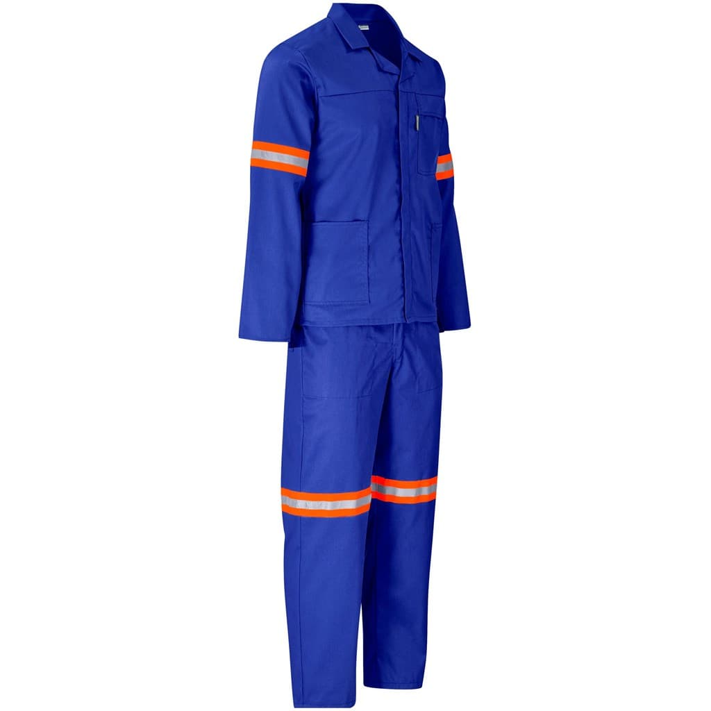 Trade Polycotton Conti - Suit Reflective Arms, Legs & Back - Orange Tape 30