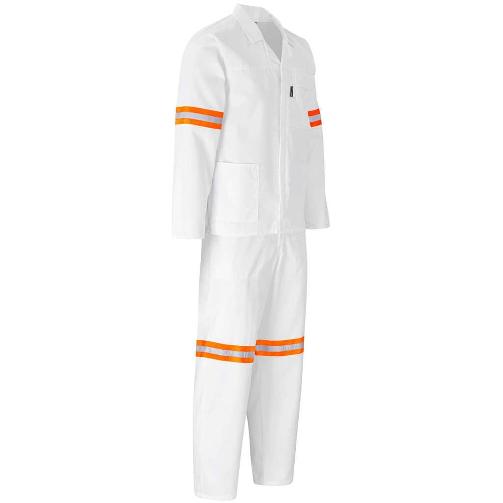 Trade Polycotton Conti - Suit Reflective Arms, Legs & Back - Orange Tape 32