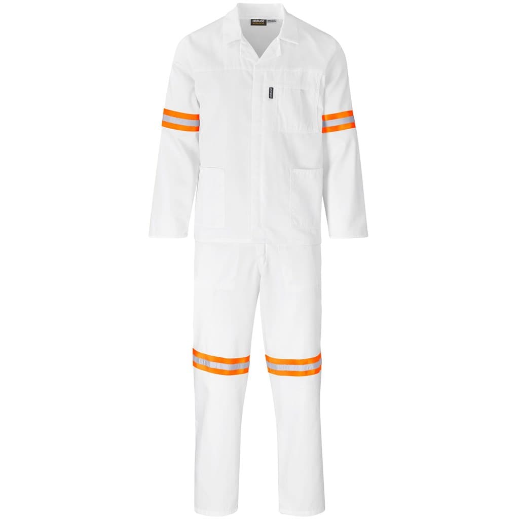 Trade Polycotton Conti - Suit Reflective Arms, Legs & Back - Orange Tape 31