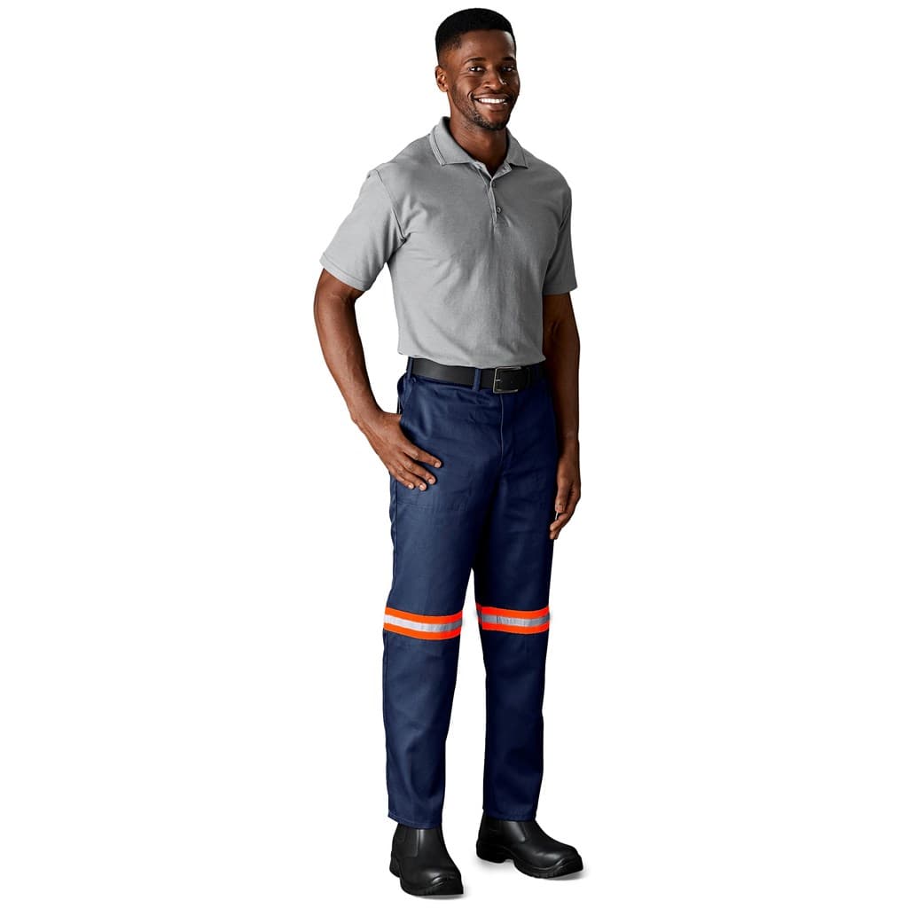 Trade Polycotton Pants - Reflective Legs - Orange Tape 2