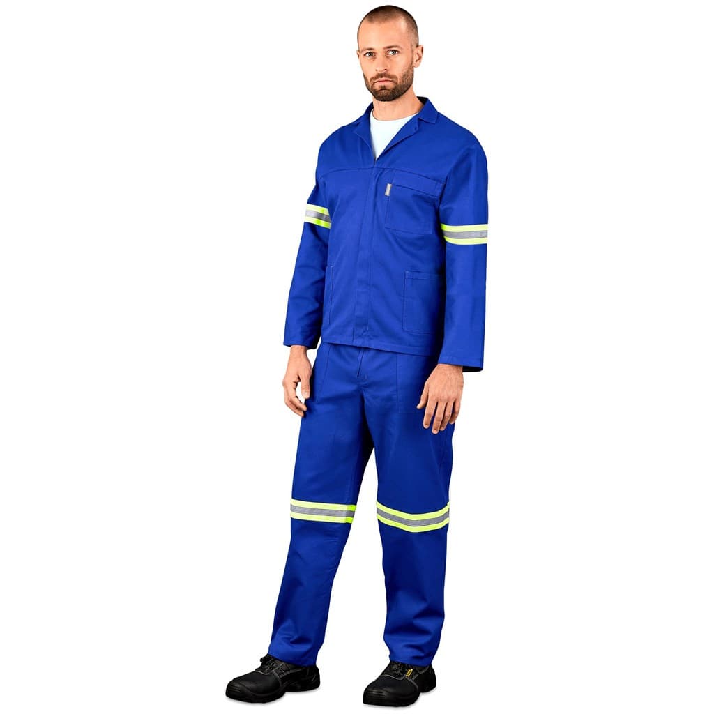 Technician 100% Cotton Conti Suit - Reflective Arms & Legs - Yellow Tape 6