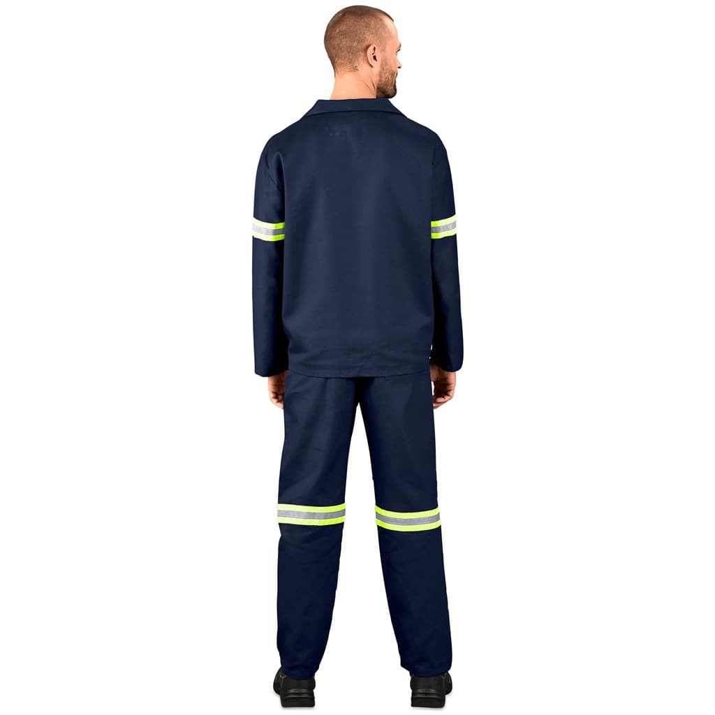 Technician 100% Cotton Conti Suit - Reflective Arms & Legs - Yellow Tape 10