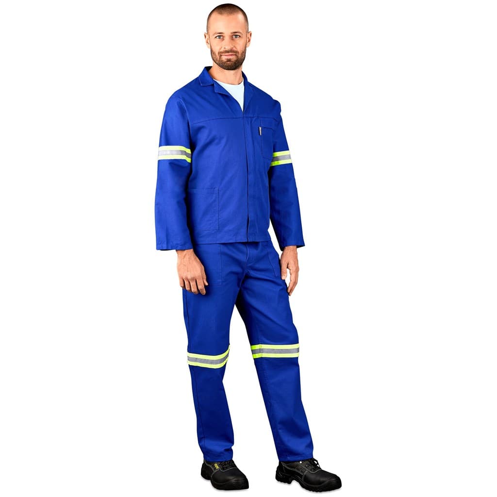 Technician 100% Cotton Conti Suit - Reflective Arms & Legs - Yellow Tape 3