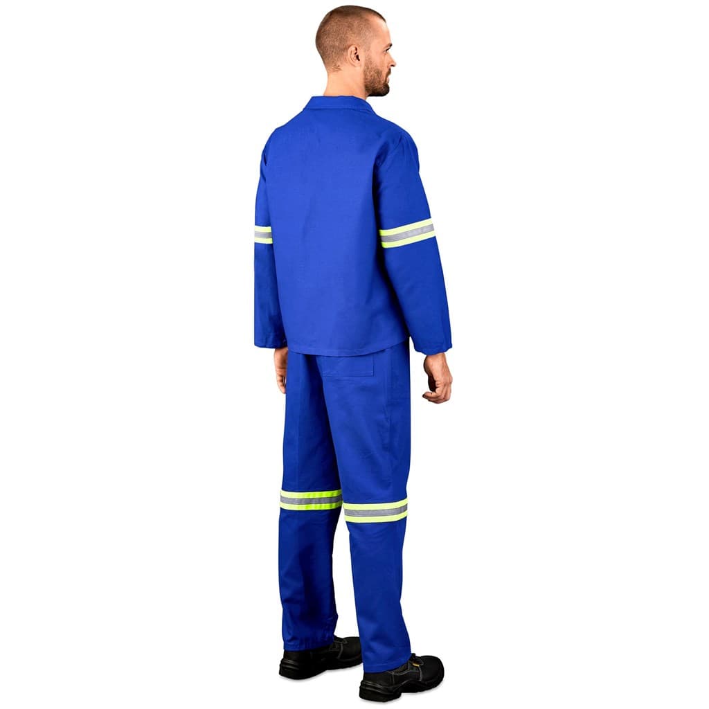 Technician 100% Cotton Conti Suit - Reflective Arms & Legs - Yellow Tape 4