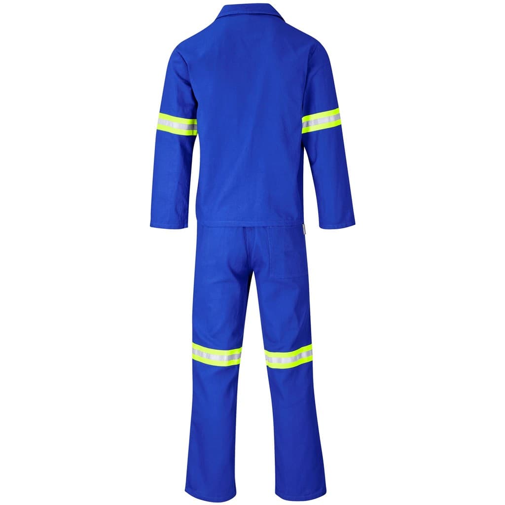 Technician 100% Cotton Conti Suit - Reflective Arms & Legs - Yellow Tape 17