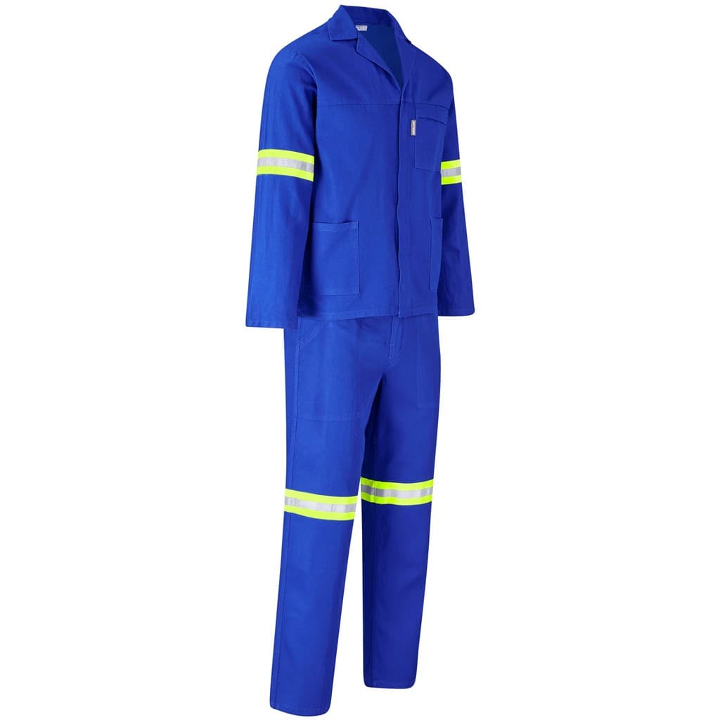 Technician 100% Cotton Conti Suit - Reflective Arms & Legs - Yellow Tape 16
