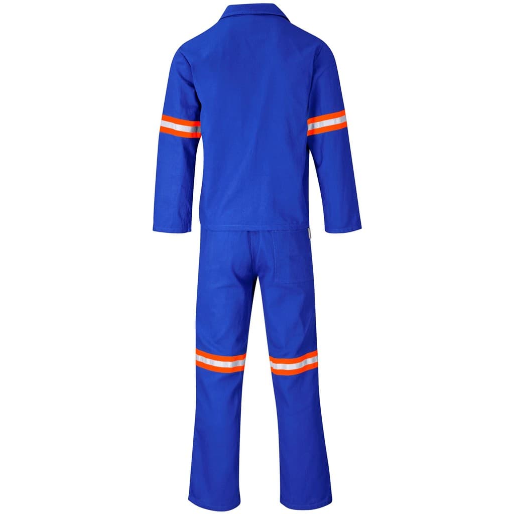 Technician 100% Cotton Conti Suit - Reflective Arms & Legs - Orange Tape 12