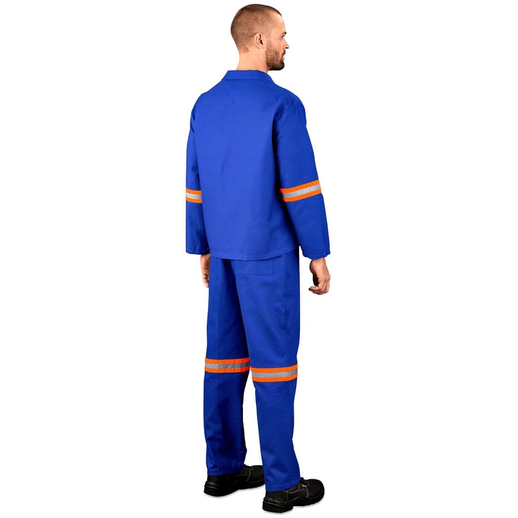 Technician 100% Cotton Conti Suit - Reflective Arms & Legs - Orange Tape 3