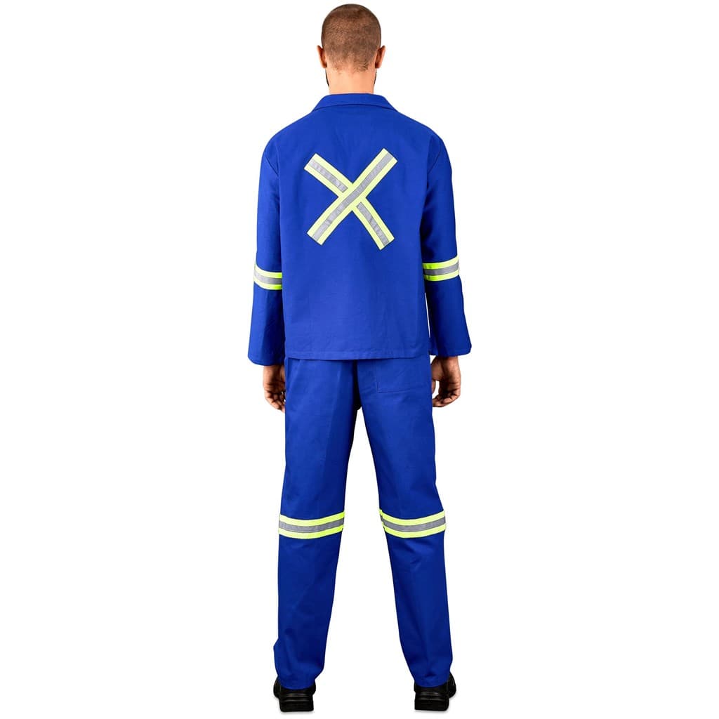 Technician 100% Cotton Conti Suit - Reflective Arms, Legs & Back - Yellow Tape 9