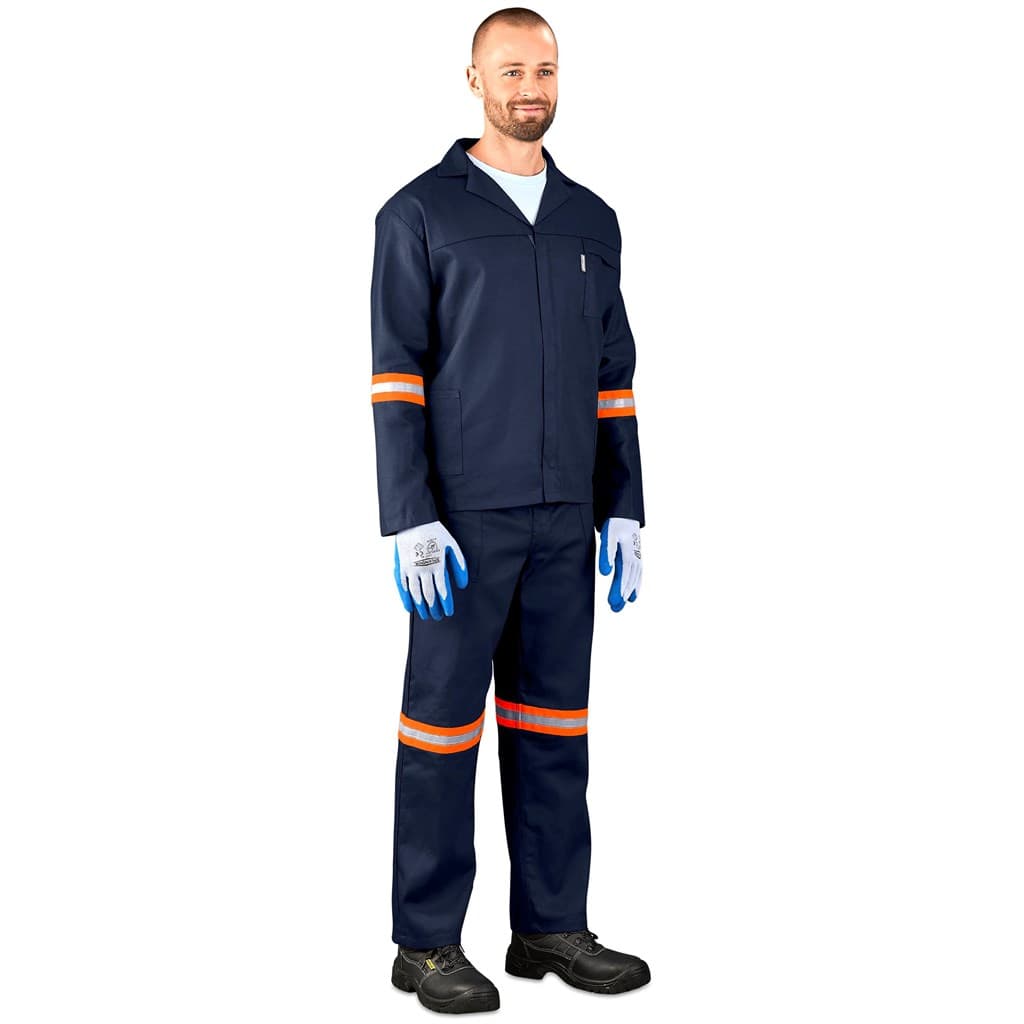 Technician 100% Cotton Conti Suit - Reflective Arms, Legs & Back - Orange Tape 8