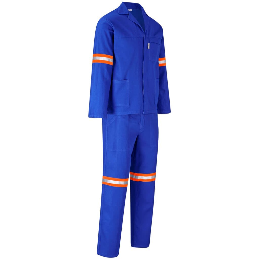 Technician 100% Cotton Conti Suit - Reflective Arms, Legs & Back - Orange Tape 14