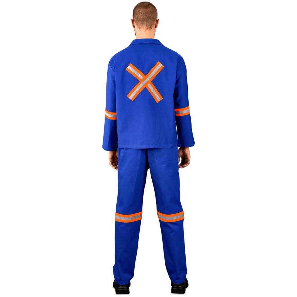 Technician 100% Cotton Conti Suit - Reflective Arms, Legs & Back - Orange Tape 2