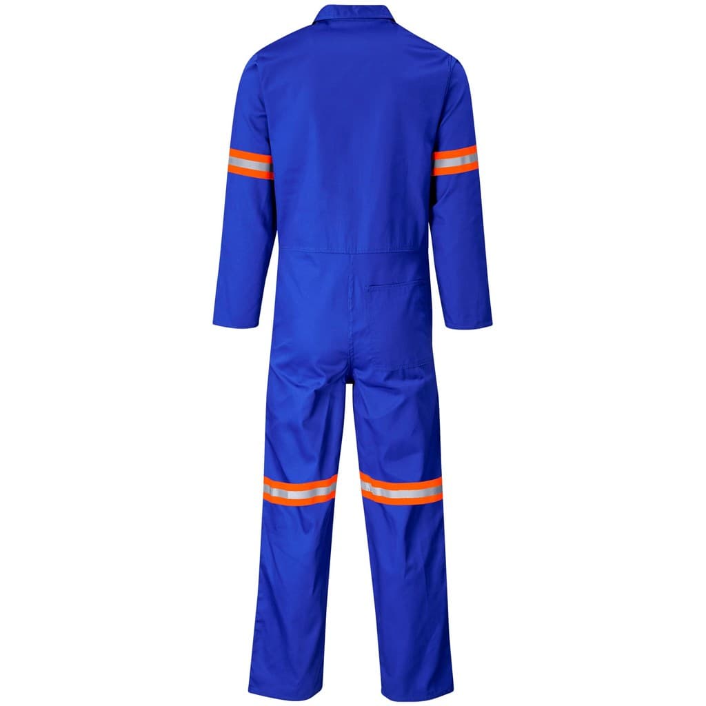 Safety Polycotton Boiler Suit - Reflective Arms & Legs - Orange Tape 11